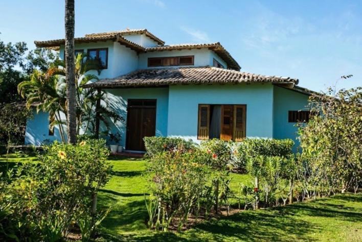 Espelho Bahia Blue House Bed and Breakfast Praia do Espelho Eksteriør billede