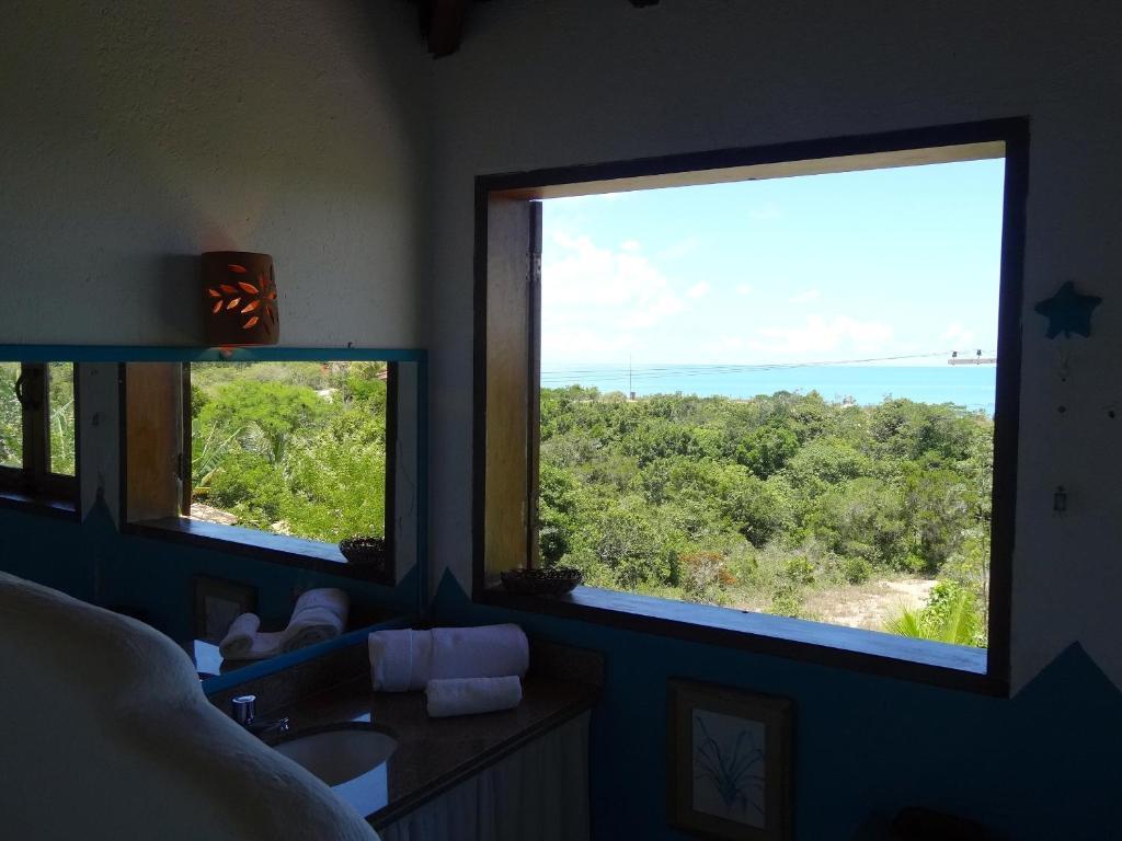 Espelho Bahia Blue House Bed and Breakfast Praia do Espelho Værelse billede