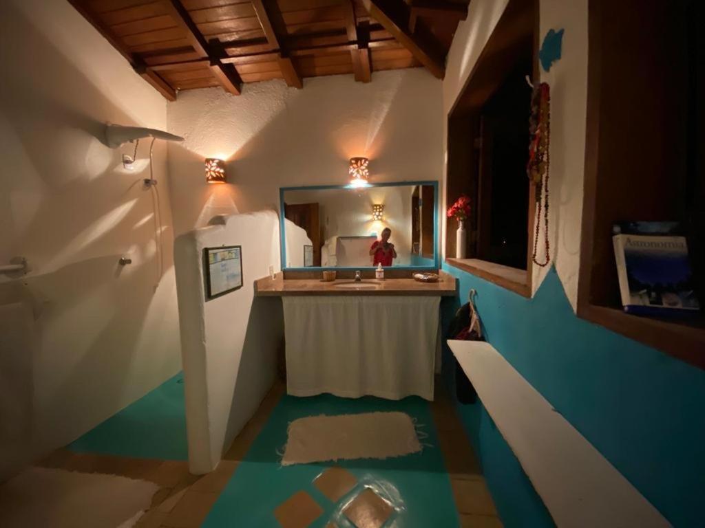 Espelho Bahia Blue House Bed and Breakfast Praia do Espelho Eksteriør billede